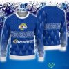 Los Angeles Rams Ugly Christmas Sweater Knitted Icicle 3D Gift For Fans - Los Angeles Rams Ugly Christmas Sweater Knitted Icicle 3D Gift For Fans