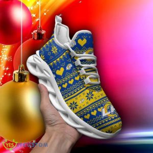 Los Angeles Rams X-max Patterns Chunky Sneakers Ugly Christmas Max Soul Shoes - Los Angeles Rams X-max Patterns Chunky Sneakers Ugly Christmas Max Soul Shoes Photo 2
