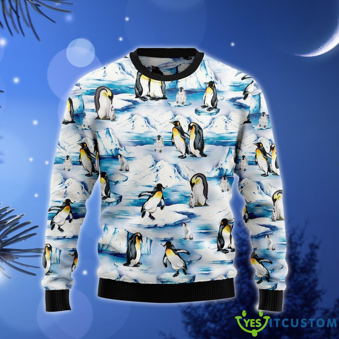 Lovely Penguin Tacky Ugly Christmas Sweater Gift Men Women - Lovely Penguin Ugly Christmas Sweater Gift Men Women_1