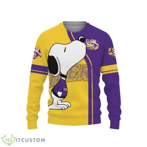 LSU Tigers Cool Snoopy 3D Sweater Christmas Gift For Men And Women Product Photo 2
