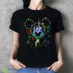Magic Kingdom Castle Christmas T-Shirt For Men Women And Youth - Ladies T-Shirt