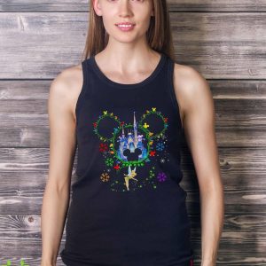 Magic Kingdom Castle Christmas T-Shirt For Men Women And Youth - Ladies Tank Top
