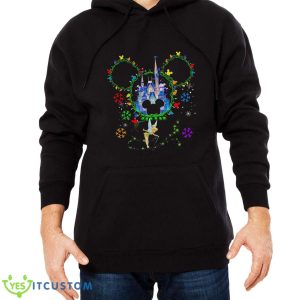 Magic Kingdom Castle Christmas T-Shirt For Men Women And Youth - Men Black Hoodie
