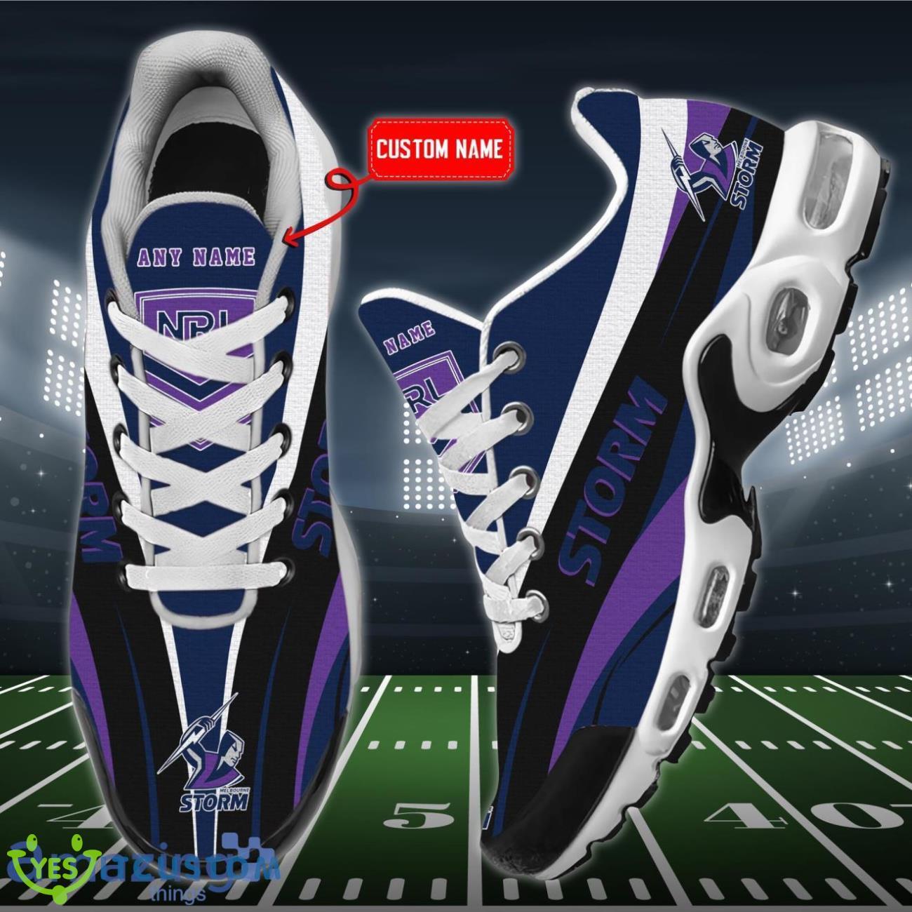 Melbourne Storm Premium Air Cushion Sport Shoes Custom Name For Real Fans Product Photo 2