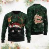 Merry Christmas Black Cat Ugly Sweater For Christmas - Merry Christmas Black Cat Ugly Christmas Sweater For Men & Women Adult US1276