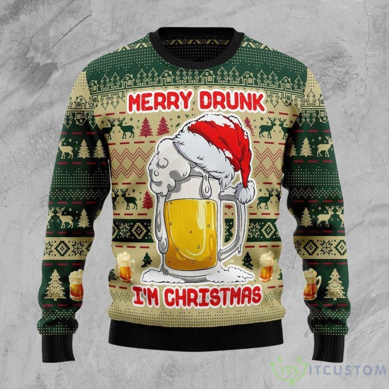 Merry Drunk Beer Ugly Sweater For Christmas 3 Merry Drunk Beer Ugly Sweater For Christmas - Merry Drunk Beer Ugly Christmas Sweater For Men & Women Adult US1550