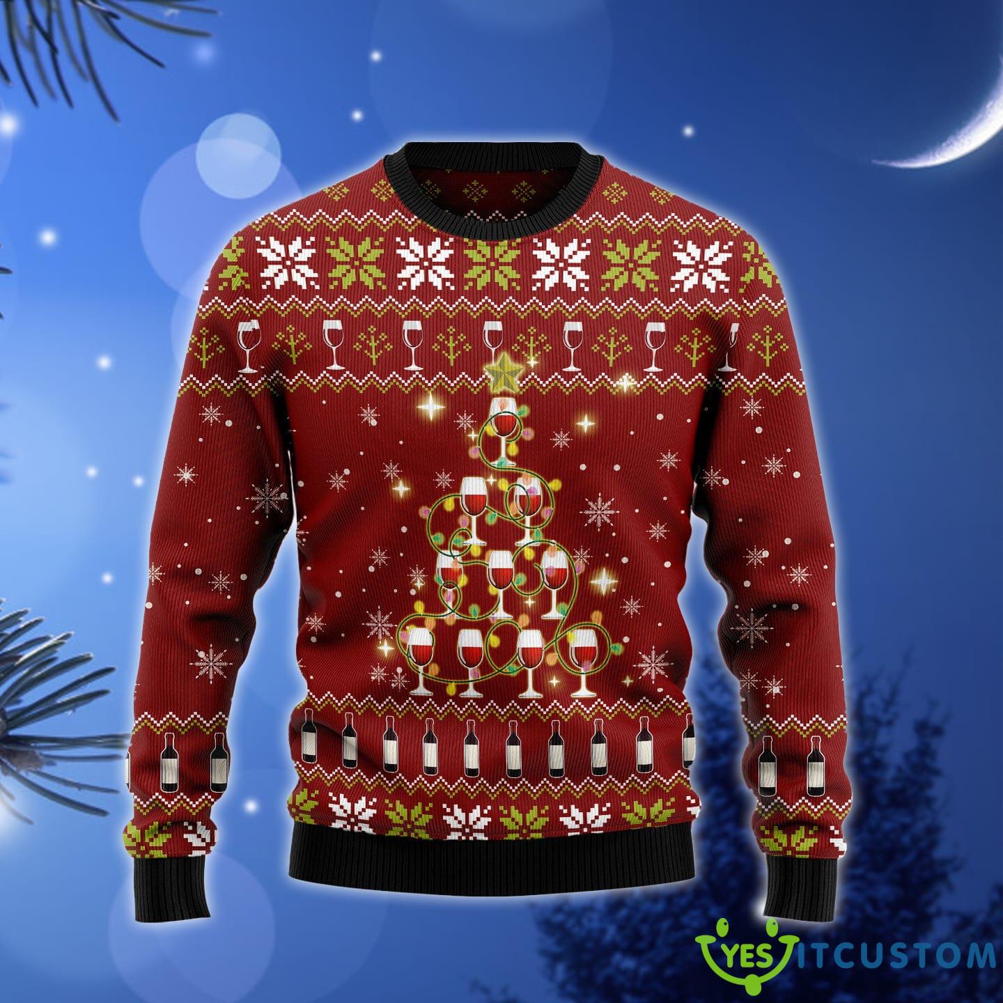 Merry Winemas Seasonal Ugly Christmas Sweater Gift Men Women - Merry Winemas Ugly Christmas Sweater Gift Men Women_1