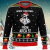 Merry Xmas From Area Aliens Ugly Christmas Sweater - Merry Xmas From Area Aliens Ugly Sweater