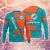 Miami Dolphins Basic 3D Sweater Funny Ugly Christmas For Men And Women - Miami Dolphins Basic 3D Sweater Funny Ugly Christmas For Men And Women