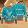 Miami Dolphins Christmas Big Reindeer Pattern Christmas Gift 3D Ugly Christmas Sweater Product Photo 1