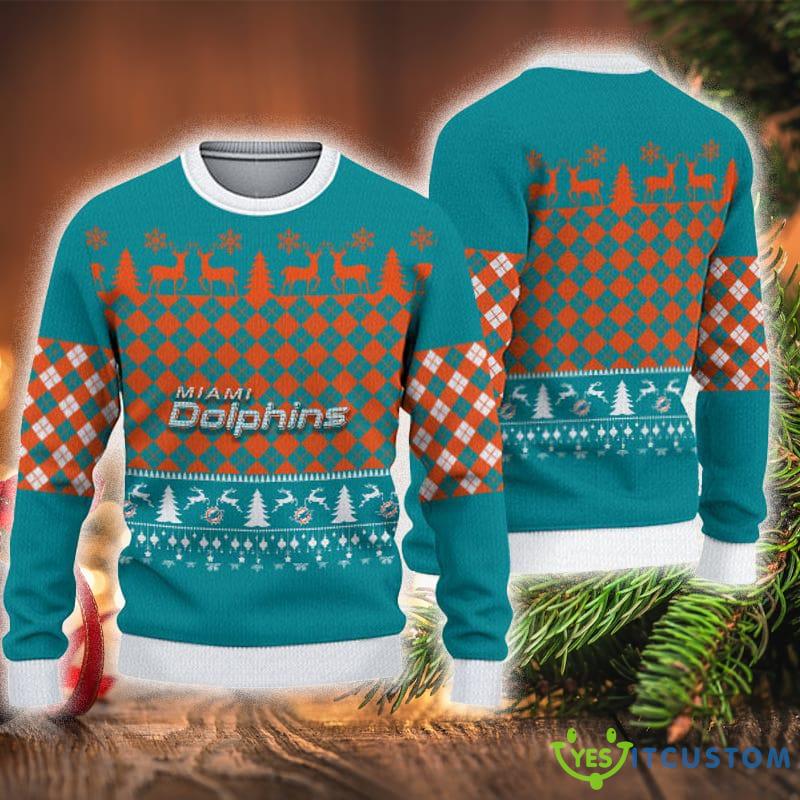 Miami Dolphins Christmas Pattern Sweater Ribbon Unisex Ugly Lover Christmas 3 Miami Dolphins Christmas Pattern Sweater Ribbon Unisex Ugly Lover Christmas - Miami Dolphins Christmas Pattern Sweater Ribbon Unisex Ugly Lover Christmas