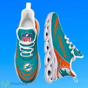 Miami Dolphins Custom Name Max Soul Shoes Unique Gift 4 Miami Dolphins Custom Name Max Soul Shoes Unique Gift Product Photo 2