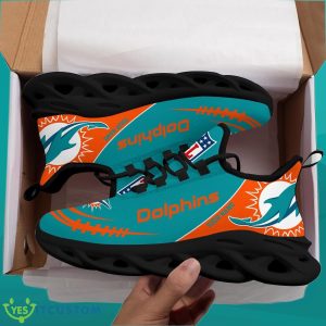 Miami Dolphins Custom Name Max Soul Shoes Unique Gift 5 Miami Dolphins Custom Name Max Soul Shoes Unique Gift Product Photo 3