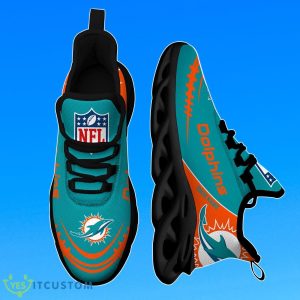 Miami Dolphins Custom Name Max Soul Shoes Unique Gift Product Photo 1