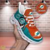 Miami Dolphins NFL Sports Clunky Sneakers Custom Name Max Soul Shoes For Fans Product Photo 1