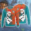 Miami Dolphins Olaf Funny Ugly Sweater Fans Christmas Gift Sweatshirt For Men Women - Miami Dolphins Olaf Funny Ugly Sweater Fans Christmas Gift Sweatshirt For Men Women