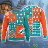 Miami Dolphins Pine Trees Ugly Sweater Fans Christmas Gift Sweatshirt For Men Women - Miami Dolphins Pine Trees Ugly Sweater Fans Christmas Gift Sweatshirt For Men Women