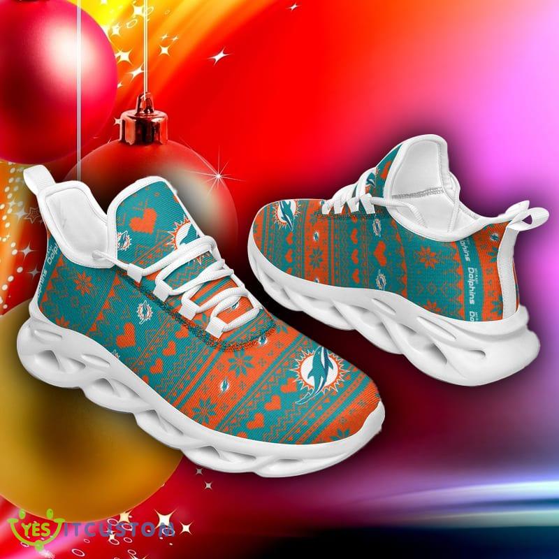 Miami Dolphins X-max Patterns Chunky Sneakers Ugly Christmas Max Soul Shoes 3 Miami Dolphins X-max Patterns Chunky Sneakers Ugly Christmas Max Soul Shoes - Miami Dolphins X-max Patterns Chunky Sneakers Ugly Christmas Max Soul Shoes Photo 3