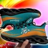 Miami Dolphins Xmas Pattern Max Soul Sneakers Snowflakes Christmas Shoes - Miami Dolphins Xmas Pattern Chunky Sneakers Ugly Christmas Max Soul Shoes Photo 6