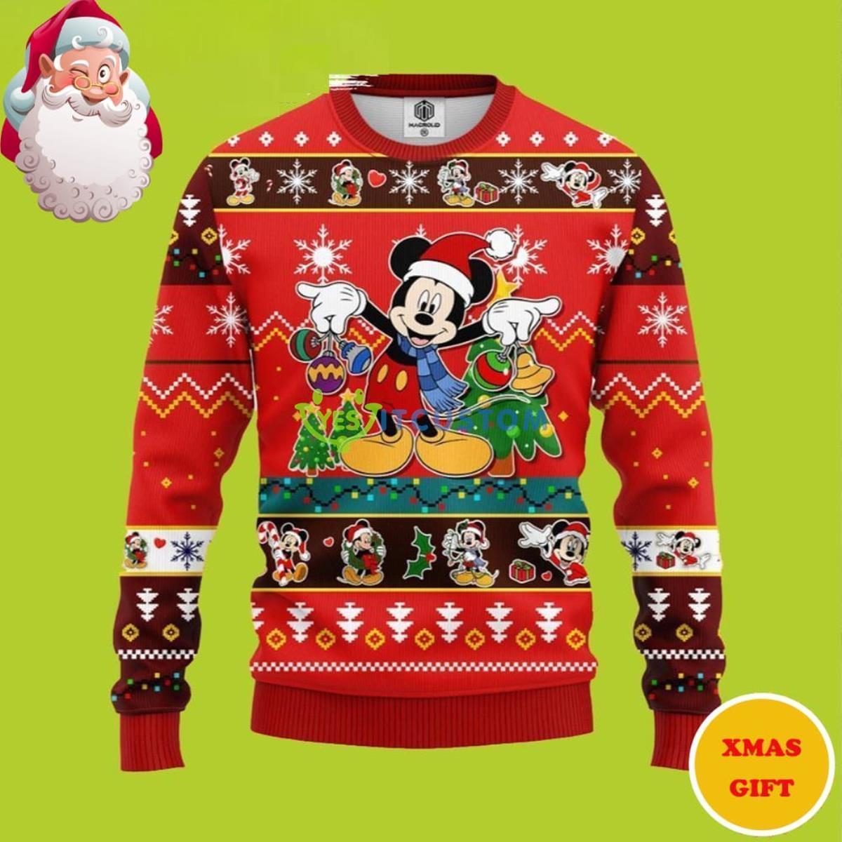 Mice Mickey Xmas Ball Disney Christmas AOP Sweater 3 Mice Mickey Xmas Ball Disney Christmas AOP Sweater Product Photo 1
