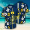 Michigan Wolverines NCAA Flower Logo Colorful Hawaiian Shirt - Michigan Wolverines NCAA Flower Logo Coloful Hawaiian Shirt Photo 2