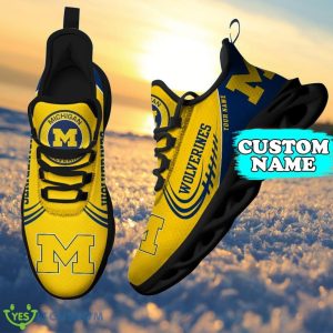 Michigan Wolverines Personalized Max Soul Shoes Custom Name Gift For Big Fans Product Photo 1