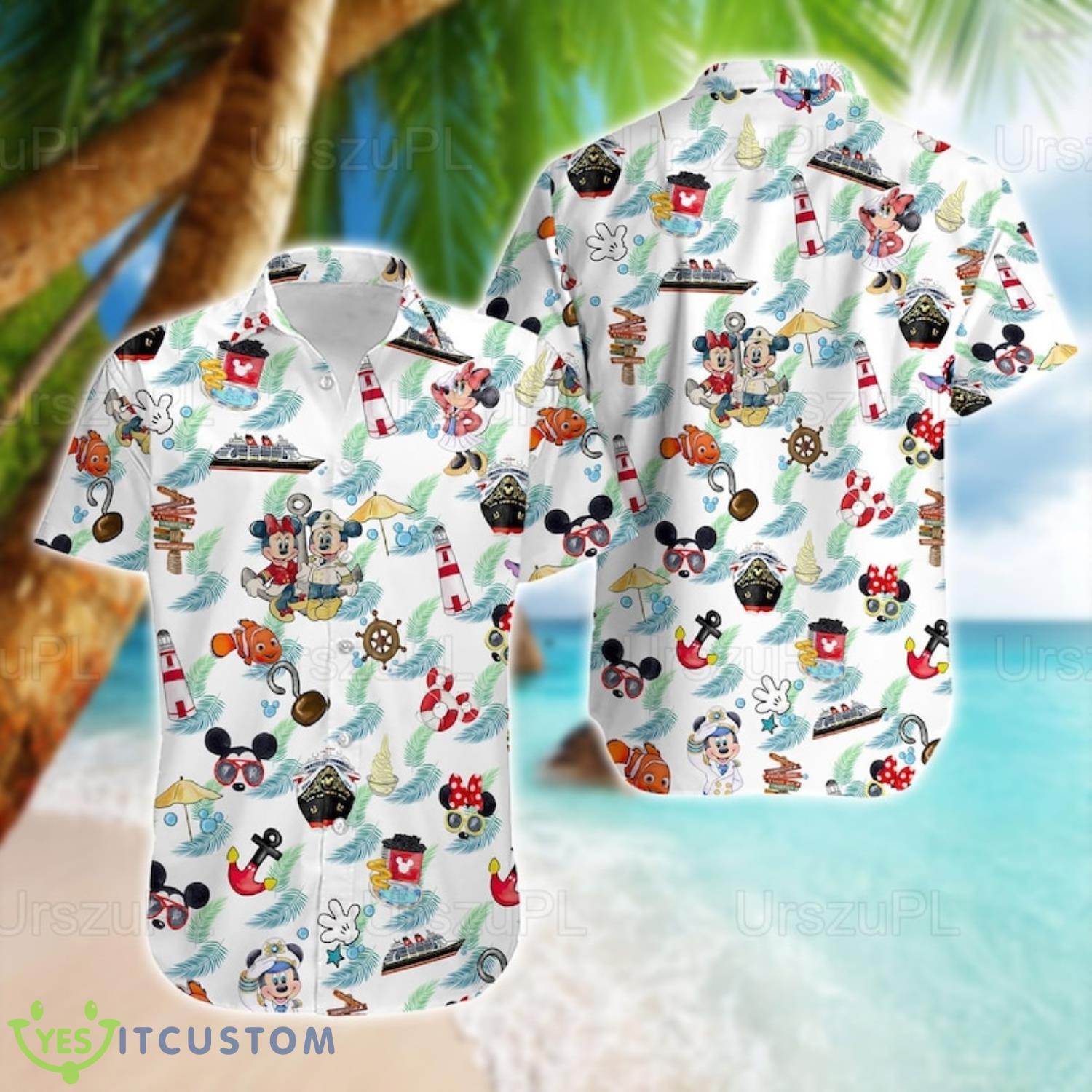 Mickey And Friends Summer Vacation Hawaiian Shirt Product Photo 1