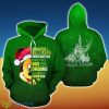 Mickey Mouse Face Christmas Quote Green All Over Print 3D Hoodie, Zip Hoodie Product Photo 1