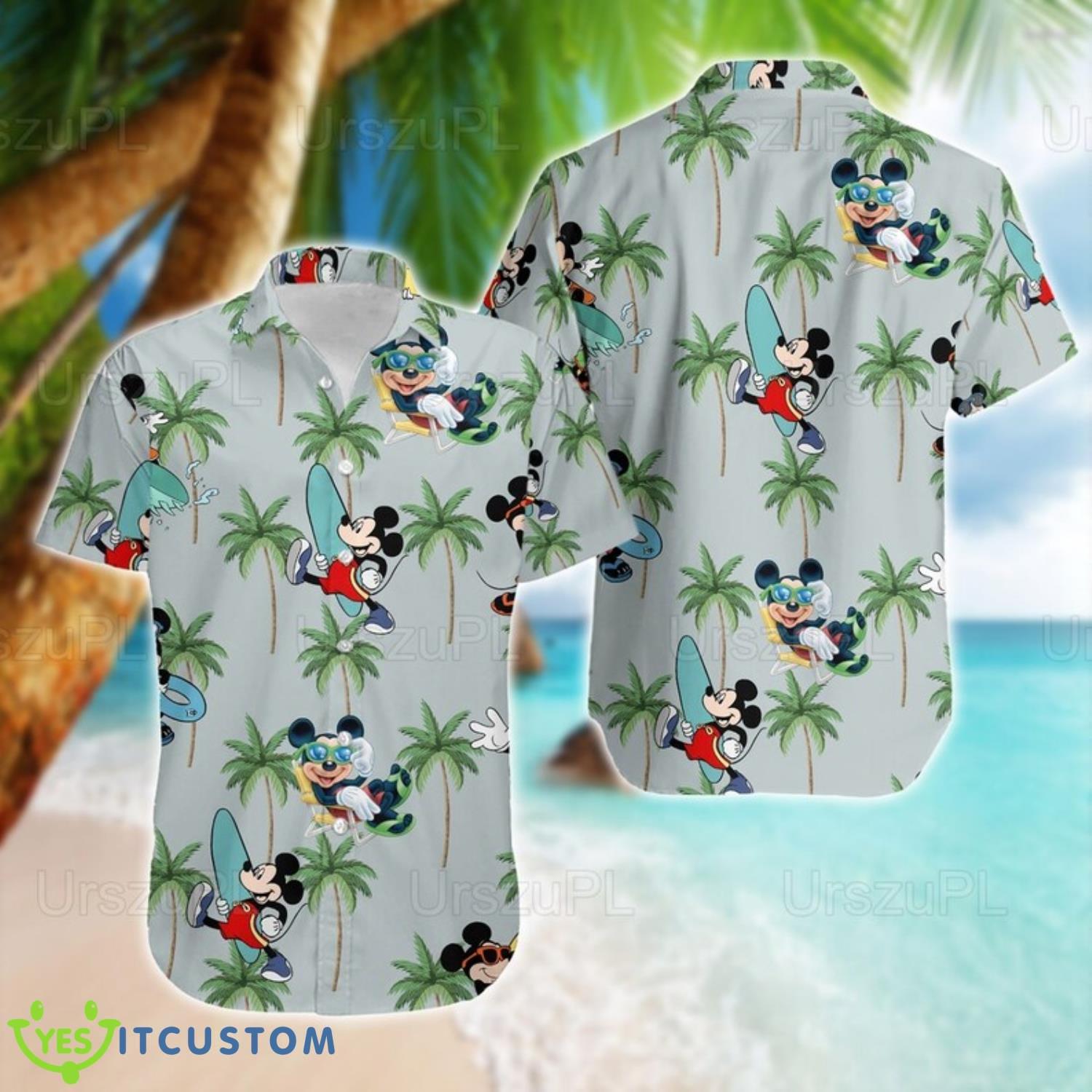 Mickey Surfing Summer Hawaiian Shirt Product Photo 1