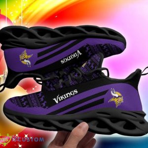 Minnesota Vikings Christmas Pattern Max Soul Sneakers Snowflakes Christmas Shoes - Minnesota Vikings Christmas Pattern Chunky Sneakers Ugly Christmas Max Soul Shoes Photo 6