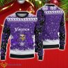 Minnesota Vikings Christmas Reindeer Winter Pattern Ugly Christmas Sweater Christmas Gift For Family Product Photo 1