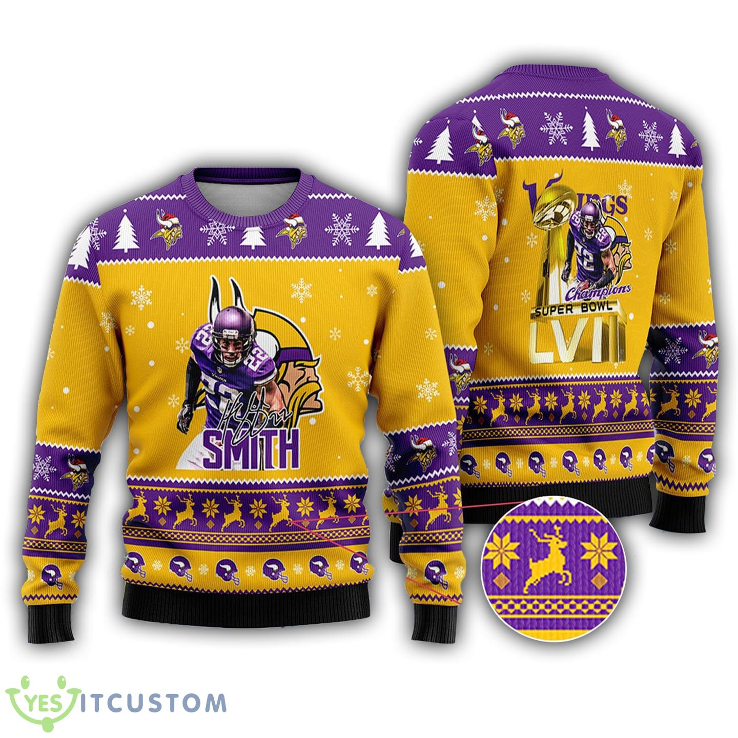 Minnesota Vikings - Harrison Smith Super Bowl LVII Champions 2023 Ugly Christmas Sweater copy 3 Minnesota Vikings - Harrison Smith Super Bowl LVII Champions 2023 Ugly Christmas Sweater copy - Minnesota Vikings - Harrison Smith Super Bowl LVII Champions 2023 Ugly Christmas Sweater Photo 1 copy
