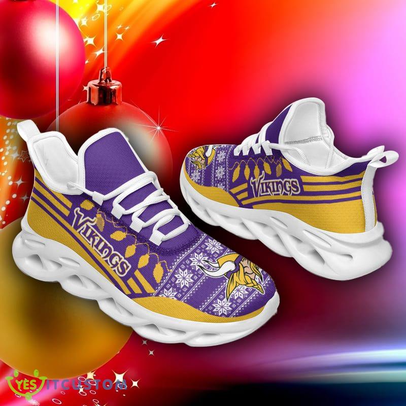 Minnesota Vikings X-max Santa Claus Chunky Sneakers Ugly Christmas Max Soul Shoes 8 Minnesota Vikings X-max Santa Claus Chunky Sneakers Ugly Christmas Max Soul Shoes - Minnesota Vikings X-max Santa Claus Chunky Sneakers Ugly Christmas Max Soul Shoes Photo 2