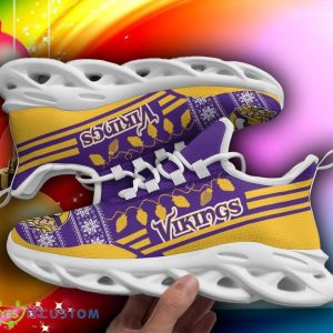 Minnesota Vikings X-max Santa Claus Chunky Sneakers Ugly Christmas Max Soul Shoes - Minnesota Vikings X-max Santa Claus Chunky Sneakers Ugly Christmas Max Soul Shoes Photo 1