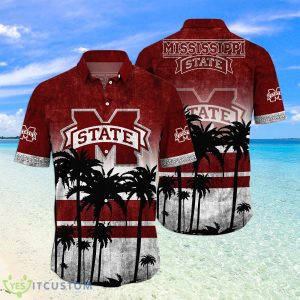 Mississippi State Bulldogs Logo Coconut Tropical Hawaiian Shirt Beach Gift For Fans Product Photo 1