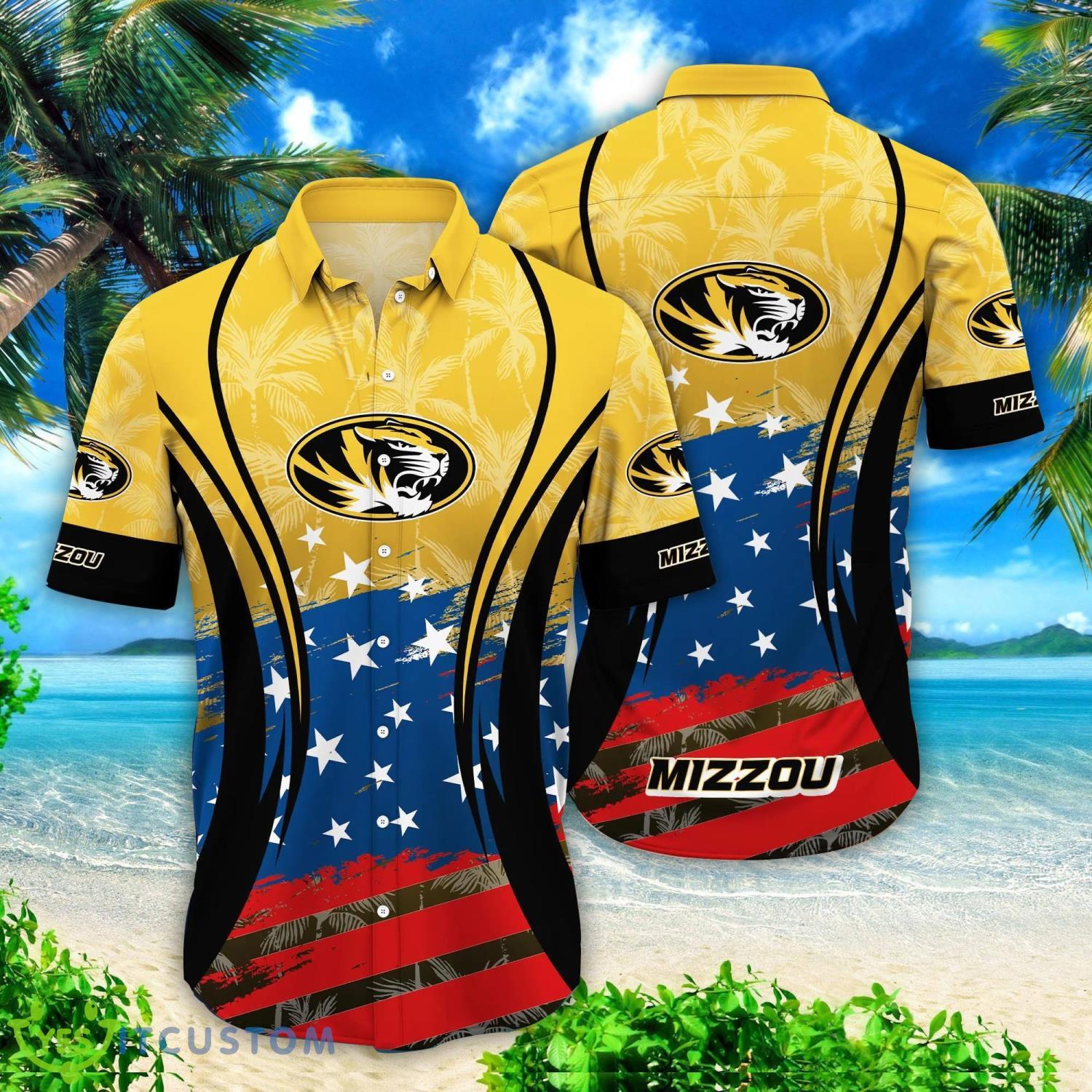 Missouri Tigers NCAA2 Vintage Palm Tree Flag Pattern Aloha Hawaiian Shirt Summer Gift 2 Missouri Tigers NCAA2 Vintage Palm Tree Flag Pattern Aloha Hawaiian Shirt Summer Gift Product Photo 1