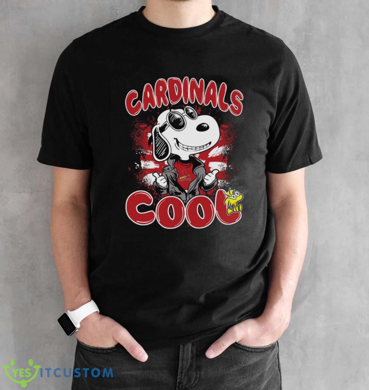 MLB Baseball St.Louis Cardinals Cool Snoopy Shirt Best Fans Gift - Black Unisex T-Shirt