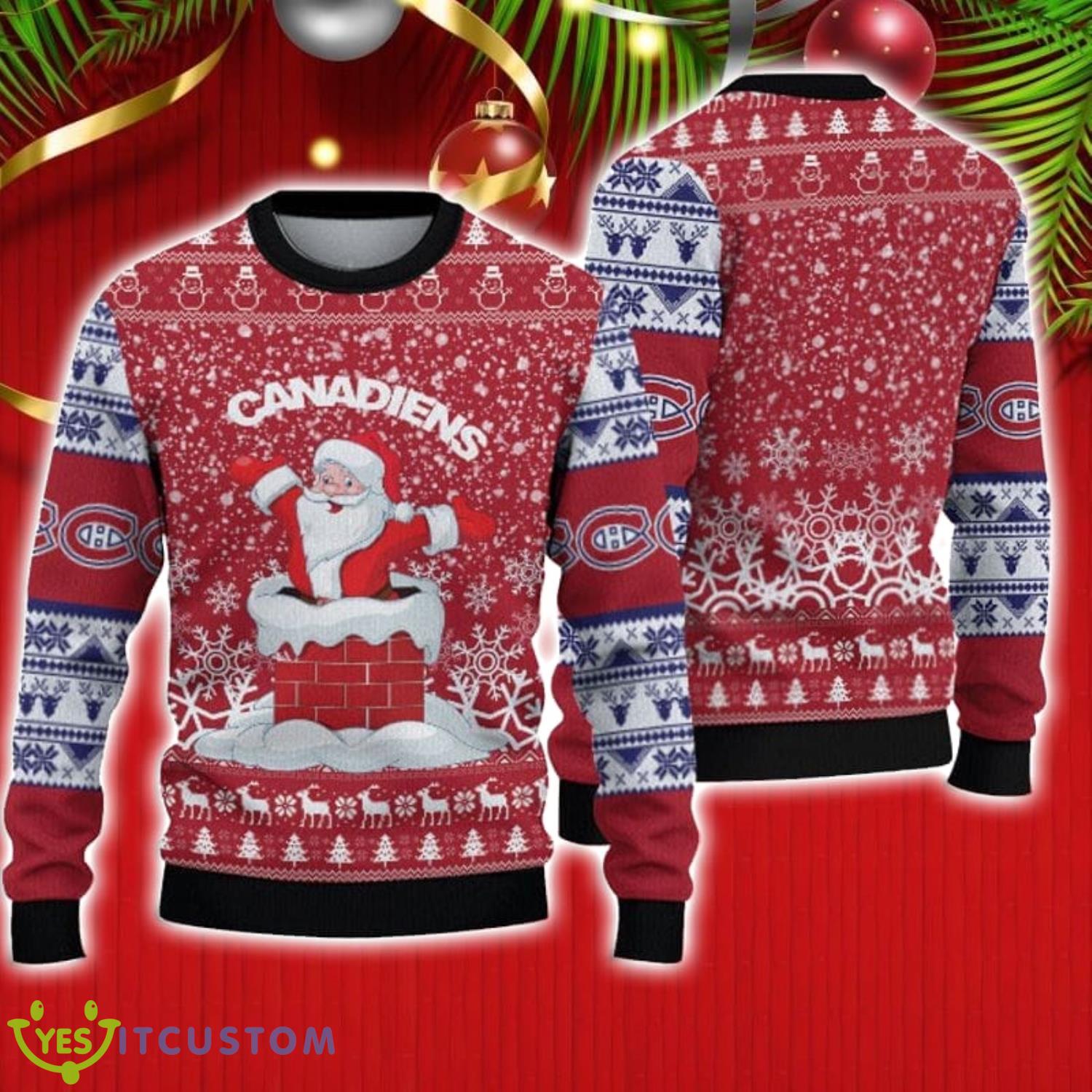 Montreal Canadiens Christmas Santa Claus Ugly Christmas Sweater Christmas Gift 3 Montreal Canadiens Christmas Santa Claus Ugly Christmas Sweater Christmas Gift Product Photo 1