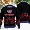 Montreal Canadiens Vintage Snowflake Christmas Pattern Ugly Christmas Sweater Christmas Gift For Family Product Photo 1