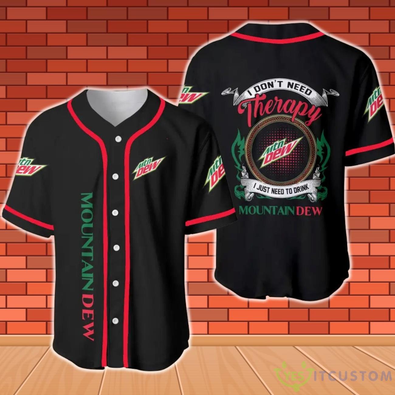 Mountain Dew Therapy Baseball Jersey YesItCustom