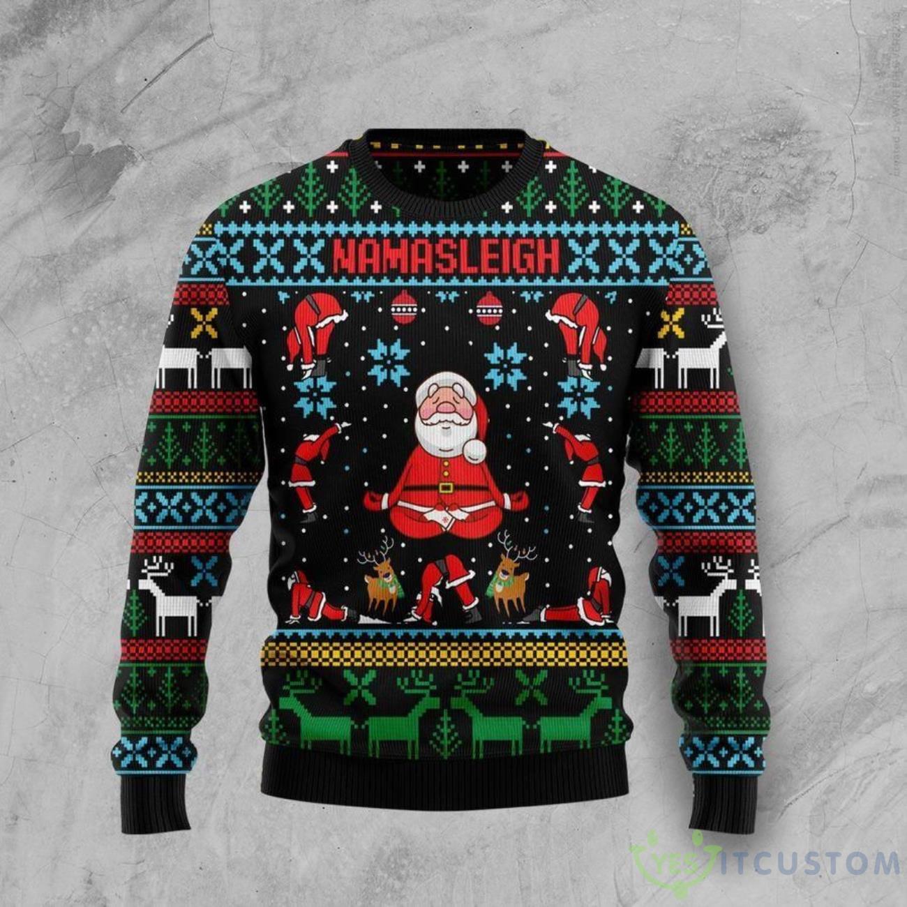 Namasleigh Ugly Sweater For Christmas 3 Namasleigh Ugly Sweater For Christmas - Namasleigh Ugly Christmas Sweater For Men & Women Adult US1360