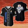 Natural Light Beer Skull Halloween Baseball Jersey Product Photo 1