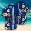 Navy Midshipmen NCAA Flower Logo Colorful Hawaiian Shirt - Navy Midshipmen NCAA Flower Logo Coloful Hawaiian Shirt Photo 2