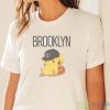 NBA Pikachu Basketball Sports Brooklyn Nets T Shirt - White Ladies T-Shirt