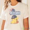NBA Pikachu Basketball Sports Detroit Pistons T Shirt - White Ladies T-Shirt