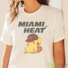 NBA Pikachu Basketball Sports Miami Heat T Shirt - White Ladies T-Shirt