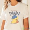 NBA Pikachu Basketball Sports Oklahoma City Thunder T Shirt - White Ladies T-Shirt