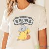 NBA Pikachu Basketball Sports San Antonio Spurs T Shirt - White Ladies T-Shirt