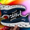 New England Patriots Christmas Pattern Max Soul Sneakers Snowflakes Christmas Shoes - New England Patriots Christmas Pattern Chunky Sneakers Ugly Christmas Max Soul Shoes Photo 1