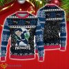 New England Patriots Christmas Santa Claus Dabbing Hohoho Ugly Christmas Sweater Christmas Gift Product Photo 1